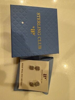 Sterling Club Silver-Tone Drop Earrings by Sterling Club